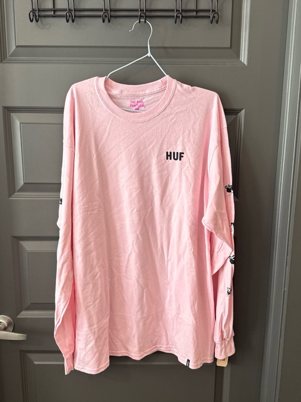 HUF x The Pink Panther Collaborative Pink Long Sleeve T-Shirt Extra Large